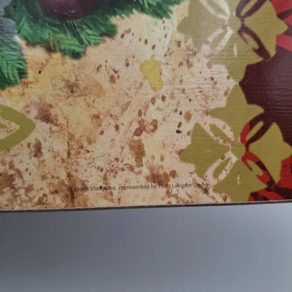 Elena Vladykina Set Of 2 Christmas Tree Cork-Backed‎ Placemats 16.5